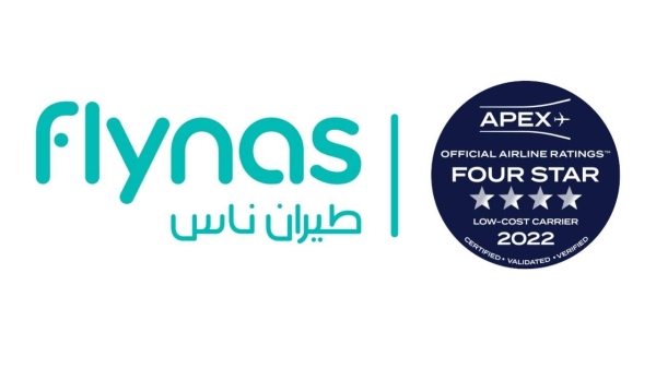 flynas tops list of APEX ratings with 4 stars among 600 global airlines