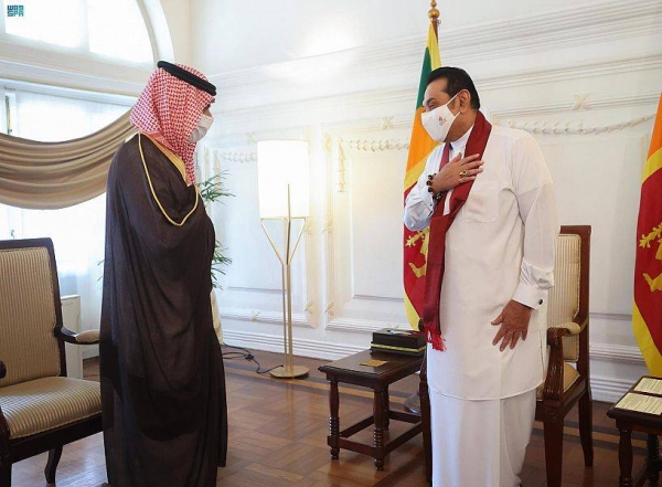 Sri Lanka President Gotabaya Rajapaksa, received on Monday Saudi Foreign Minister at the headquarters of the Presidential Palace in Colombo.