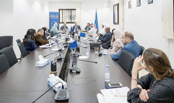 EU Ambassador to Saudi Arabia Patrick Simonnet stressed that the relations between the EU and Saudi Arabia are strategic, close and longstanding at the embassy's headquarters in Riyadh on Tuesday.