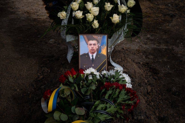 Dmytro Kotenko died near the southern city of Kherson and was buried in Lviv, safe for now from falling bombs.