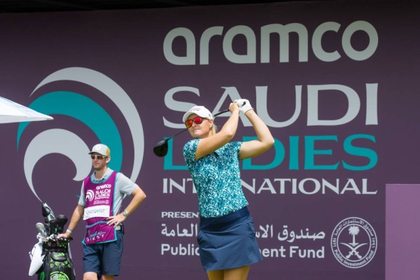 Georgia Hall of England during the third round of Aramco Saudi Ladies International