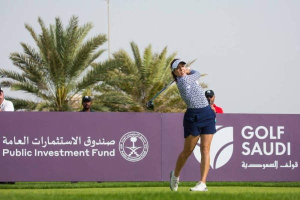 Georgia Hall of England during the third round of Aramco Saudi Ladies International