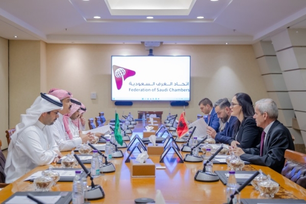 Chairman of the Federation of Saudi Chambers (FSC) Ajlan Al-Ajlan met with Albanian Minister of Finance and Economy Dr. Delina Ibrahimaj and her accompanying delegation at the headquarters of FSC in Riyadh.