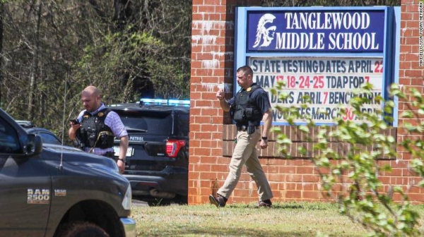 Law enforcement Thursday responded to a fatal shooting at Tanglewood Middle School in Greenville, South Carolina.