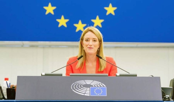 President of the European Parliament Roberta Metsola seen in this file photo.