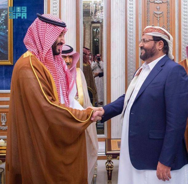 Crown Prince Mohammed bin Salman, Deputy Prime Minister and Minister of Defense, received on Thursday the president and members of the Yemen Presidential Leadership Council.