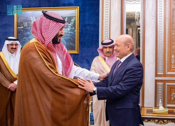 Crown Prince Mohammed bin Salman, Deputy Prime Minister and Minister of Defense, received on Thursday the president and members of the Yemen Presidential Leadership Council.