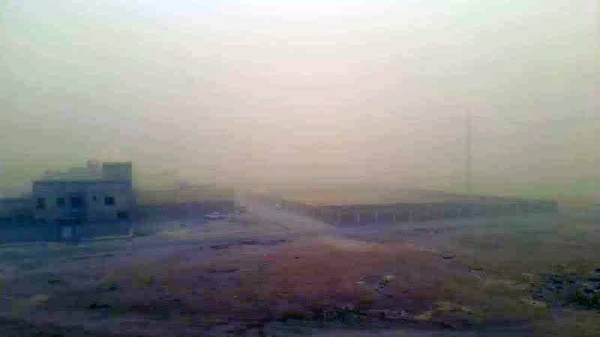 Widespread dust enveloped the Eastern Province as a strong intensity dust storm hit the region in the forenoon of Saturday.