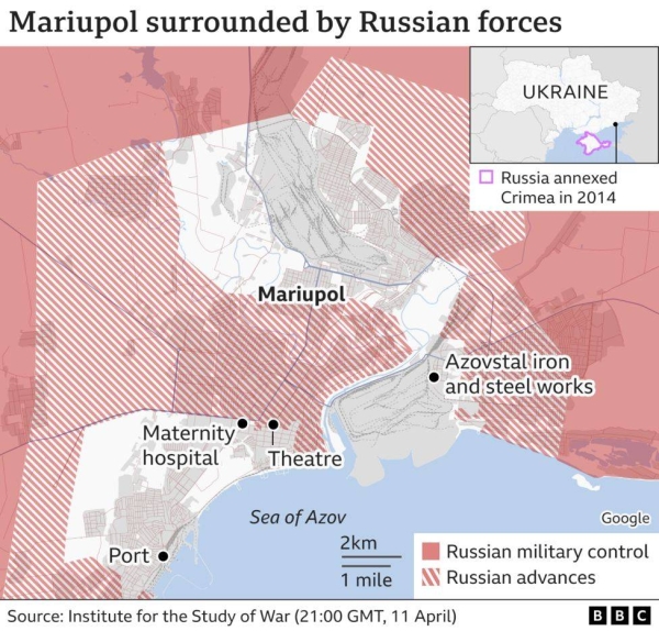 US 'deeply concerned' at report of Mariupol chemical attack