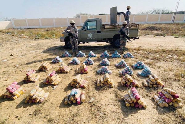 The General Directorate of Border Guard spokesman Col. Misfir Al-Quraini has stated that security follow-up to the attempts to smuggle drugs into the Kingdom resulted in thwarting a number of attempts by the land and sea patrols in the regions.