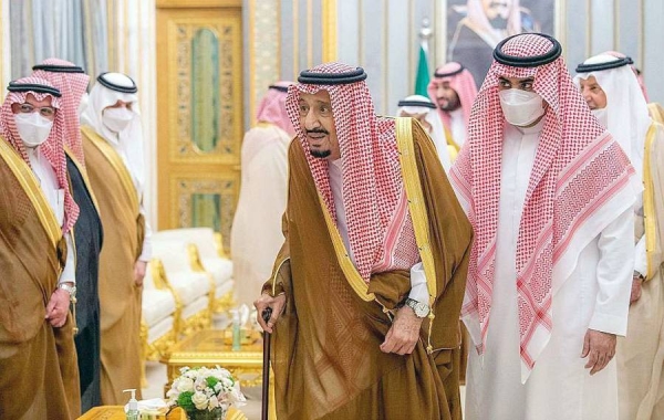 Custodian of the Two Holy Mosques King Salman received Wednesday at Al-Salam Palace here, in the presence of Crown Prince Muhammad Bin Salman, deputy prime minister, and minister of defense, the governors of the Kingdom's administrative regions to mark their annual 29th meeting.