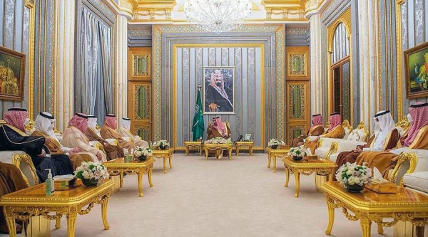 Custodian of the Two Holy Mosques King Salman received Wednesday at Al-Salam Palace here, in the presence of Crown Prince Muhammad Bin Salman, deputy prime minister, and minister of defense, the governors of the Kingdom's administrative regions to mark their annual 29th meeting.