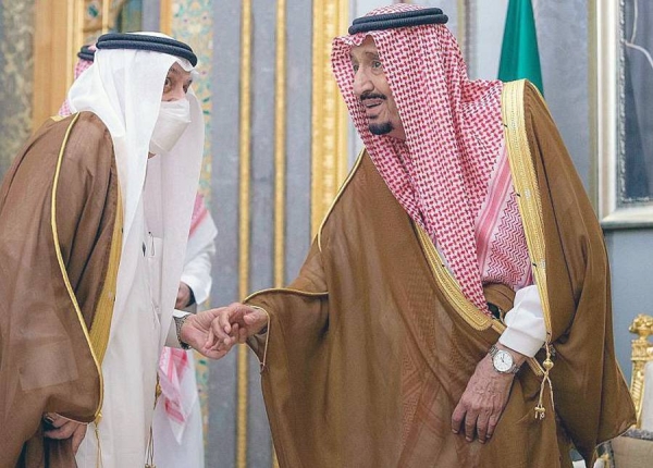 Custodian of the Two Holy Mosques King Salman received Wednesday at Al-Salam Palace here, in the presence of Crown Prince Muhammad Bin Salman, deputy prime minister, and minister of defense, the governors of the Kingdom's administrative regions to mark their annual 29th meeting.