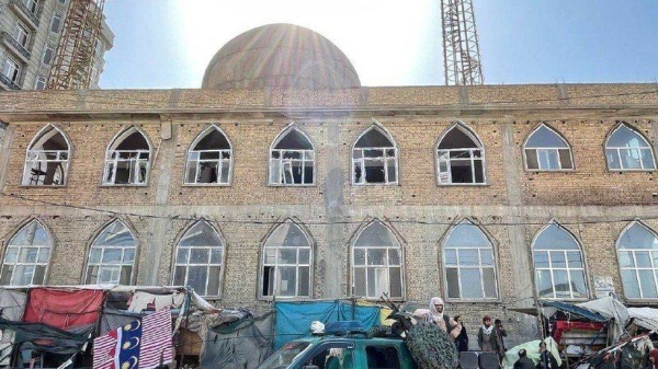 A view from the Seh Dokan mosque located in a busy area of Mazar-e-Sharif, Afghanistan April 21.