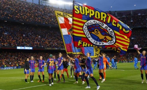 Camp Nou breaks own record for women’s game with 91,648 fans