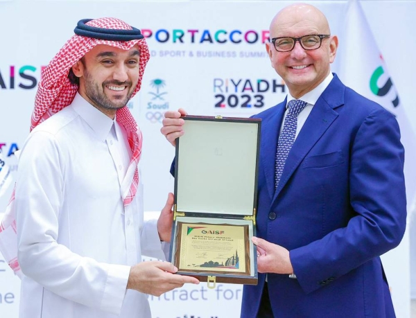 The Saudi Arabian Olympic & Paralympic Committee (SOPC) President Prince Abdulaziz Bin Turki Al Faisal held a signing ceremony to host the 2023 World Combat Games (WCG) with the President of the Global Association of International Sports Federations (GAISF) and SportAccord Ivo Ferriani Sunday.