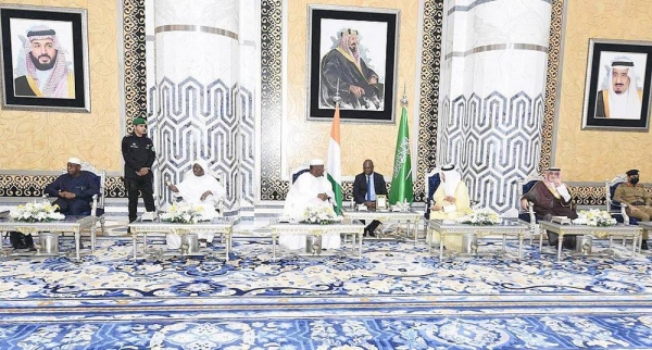 President Alassane Ouattara of the Republic of Cote d'Ivoire, arrived in Jeddah Monday.