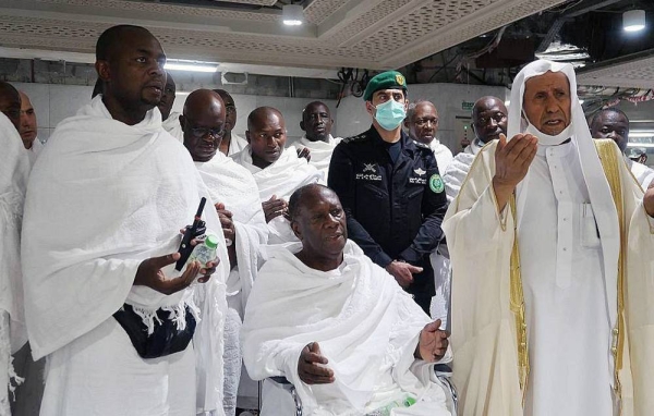 President Alassane Ouattara of the Republic of Cote d'Ivoire Tuesday performed Umrah.