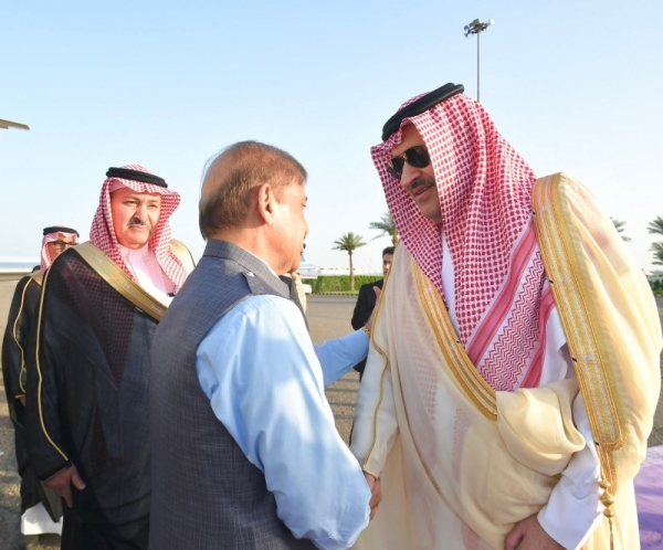 The Pakistani Prime Minister Shebaz Sherif has arrived on Thursday in Madinah on a three-day official visit to Saudi Arabia.