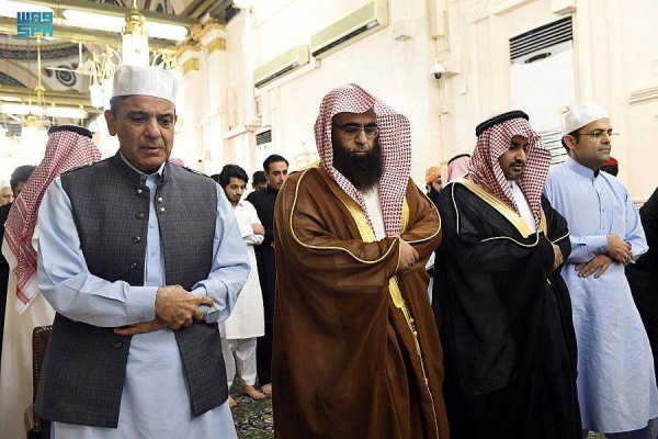 Pakistan' Prime Minister Mohammed Shehbaz Sharif have visited on Thursday the Prophet’s Mosque in Madinah.