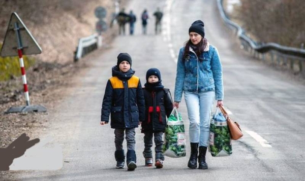 A photo of Ukraine refugees. Launched on March 14, the UK's Homes for Ukraine scheme allows members of the public to voluntarily host those fleeing the war in Ukraine. 