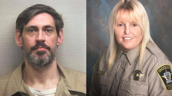 Inmate Casey White (L) and corrections officer Vicky White