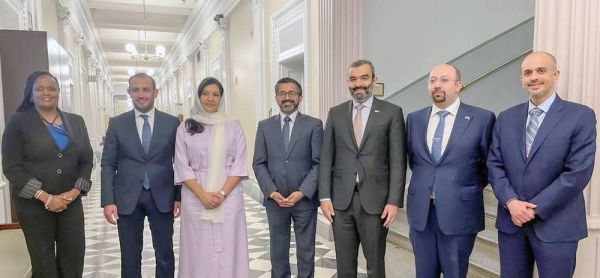 Minister of Communications and Information Technology Eng. Abdullah Al-Swaha meets US officials in presence of Ambassador to US Princess Reema Bint Bandar.