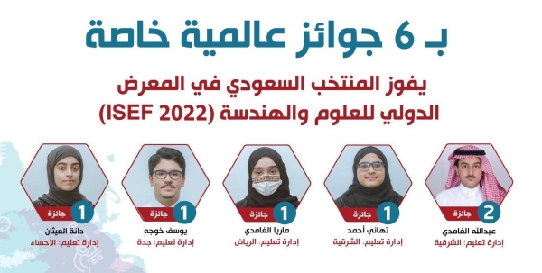 الطلاب السعوديون يحصلون على ست جوائز في المعرض الدولي العلمي والهندسي