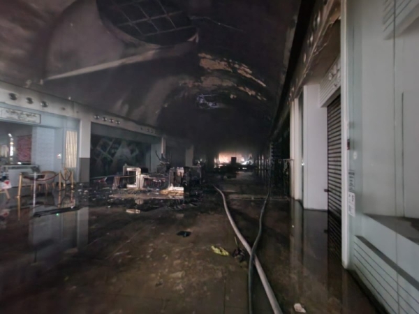 A picture from inside the mall released by the Civil Defense.