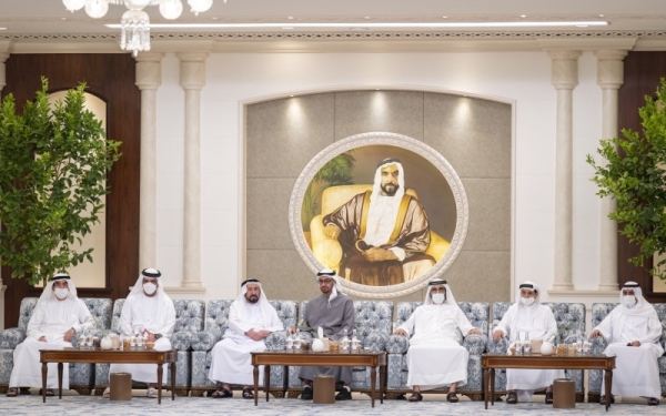 Mohammed bin Zayed accepts condolences from UAE rulers