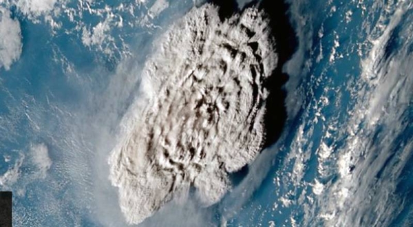 ثوران بركان تونغا كان “سجلاً لانفجار الغلاف الجوي”