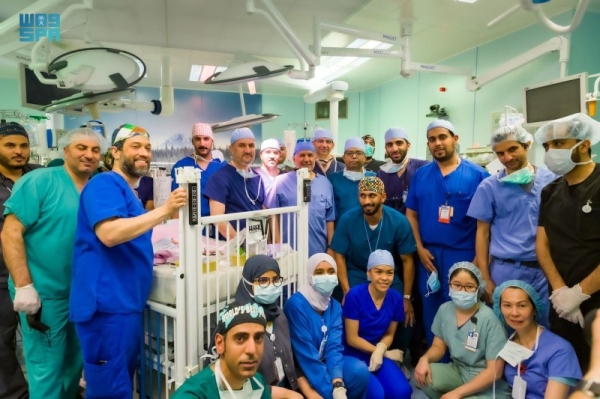 The medical team that performed the separation surgery on the Yemeni twins.