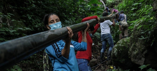 Members of the Tierra Grata in northern Colombia continue to build their community.