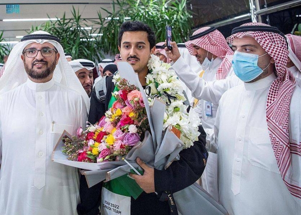 ISEF 2022: Saudi winners accorded a rousing welcome at Riyadh airport