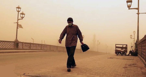 Iraq has been engulfed by dust and sand once again, hospitalizing hundreds and forcing flights to remain grounded. 