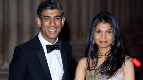 Chancellor Rishi Sunak and his wife Akshata Murty are estimated to be worth £730m