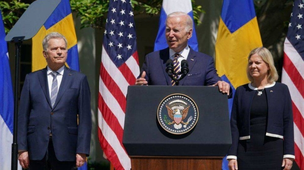 US fully backs Sweden and Finland Nato bids, Biden says