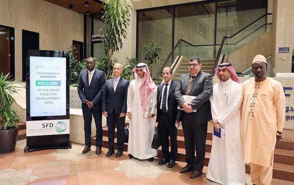 Saudi Fund for Development (SFD) in its headquarters Tuesday received a delegation from the United Nations Human Settlement Program (UN-Habitat) on Tuesday.