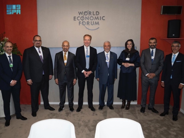 The Saudi delegation met with the President of WEF Borge Brende in Davos.