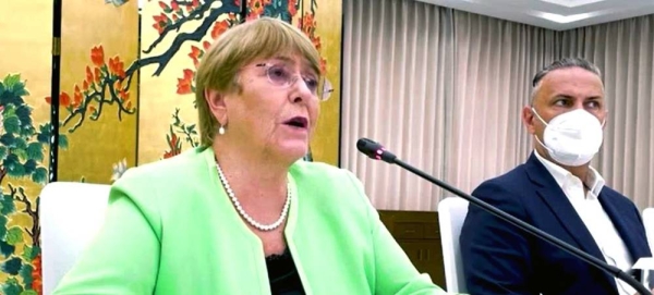 High Commissioner Michelle Bachelet during her visit to China, in Ürümqi, Xinjiang Uighur Autonomous Region, China. — courtesy OHCHR