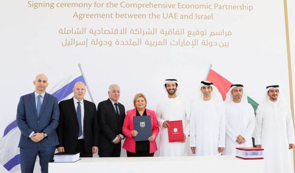 Minister of Economy of the United Arab Emirates Abdulla Bin Touq and Israel’s Minister of Economy and Industry Maj. Gen. (retd) Orna Barbivay have signed the UAE-Israel Comprehensive Economic Partnership Agreement (UAE-Israel CEPA) in Dubai on Tuesday.