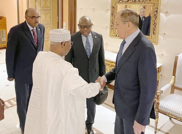 OIC Secretary-General Hussein Ibrahim Taha met on Tuesday with the Russian Minister of Foreign Affairs Sergey Lavrov, who is currently on a visit to the Kingdom.