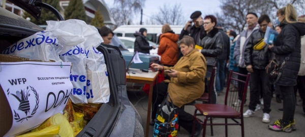 The World Food Programme is providing food assistance for people fleeing the conflict inside Ukraine and in neighboring countries.