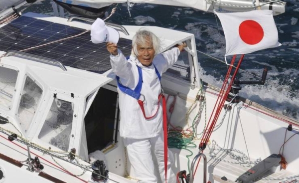 Japanese becomes oldest to sail solo across Pacific at 83
