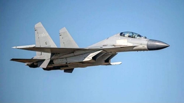 File photo of Chinese PLA J-16 jet fighter.