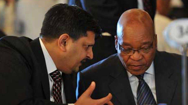 Atul Gupta with South African president Jacob Zuma in 2011.