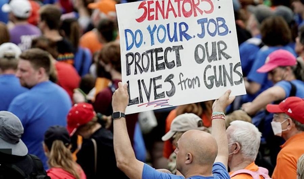 Thousands join gun control rallies across the US.