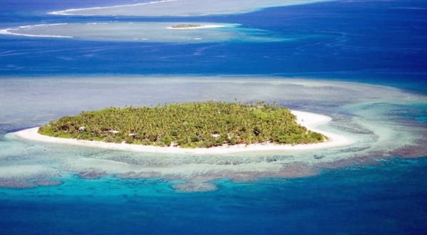 Image of Tavarua Island, Fiji. Climate change is impacting regions worldwide, but the Pacific Islands have been hit particularly hard.