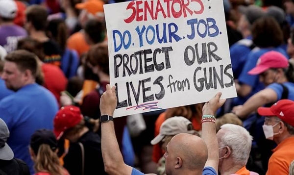 Thousands join gun control rallies across the United States.