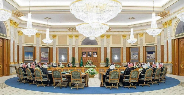 Custodian of the Two Holy Mosques King Salman chaired the Cabinet session on Tuesday afternoon at Al-Salam Palace.